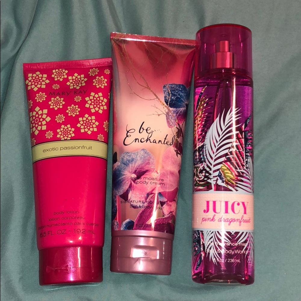 Never used bath and body works and Mary Kay